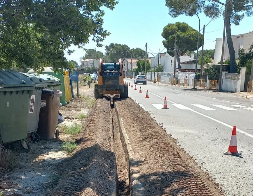 Iniciem dues obres de connexió a la xarxa d’abastament del Consorci d’Aigües de Tarragona a través del dipòsit general de Miami.