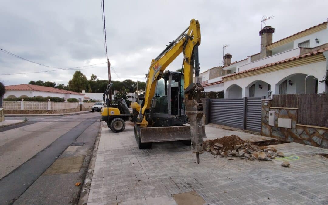 Iniciamos el año con las obras de sustitución de la red de agua potable en la avenida Mare Nostrum