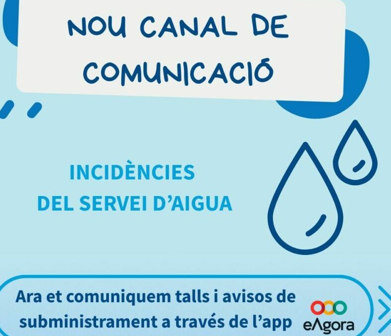 Nou canal informatiu d’incidències a l’app eAgora